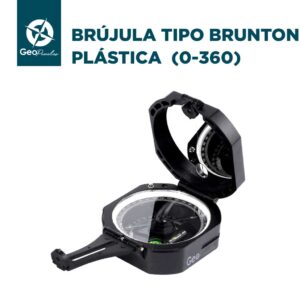 Brújula tipo Brunton plástica- Azimutal 0-360
